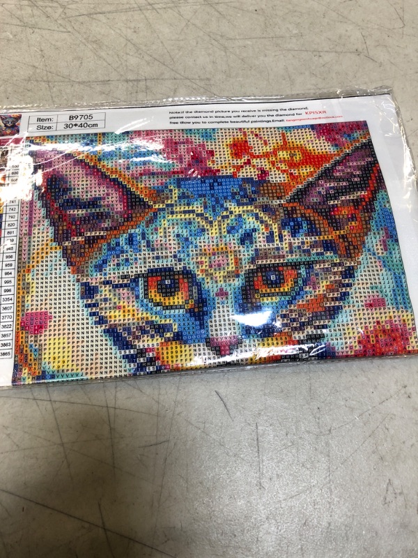 Photo 1 of Cat diamond painting kit