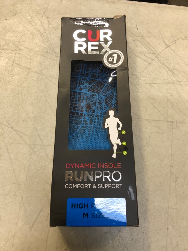 Photo 2 of Currex Unisex RunPro High Arch Insoles in Blue | Size: Medium | Fit2Run
