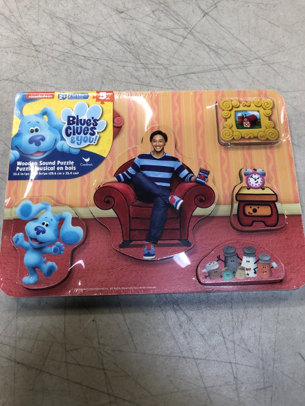 Photo 2 of Blue's Clues Chunky Wood Sound Puzzle, for Families and Kids Ages 3 and up