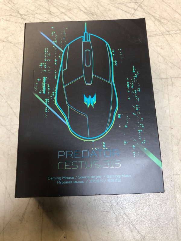 Photo 2 of Acer Predator Cestus 315 Gaming Mouse with PixArt Sensor, Adjustable DPI & 8 Buttons Including Burst Fire