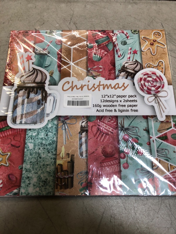 Photo 1 of 12x12 christmas paper pack 