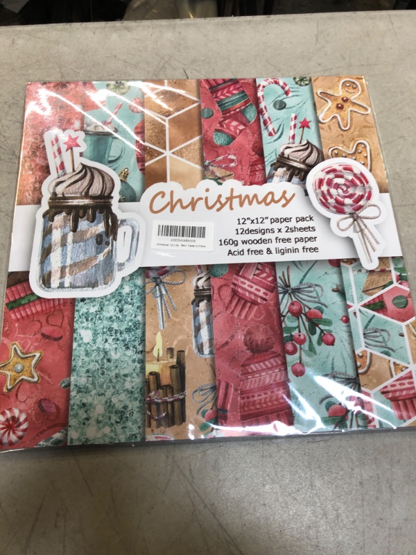 Photo 1 of 12x12 christmas paper pack 