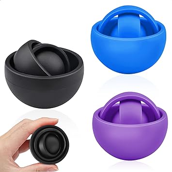Photo 1 of 3 Pack Fidget Toy Adults,BOZILY Mini Funny Fidget for Kids & Adults Anxiety Stress Relief Finger Gyro Toys ADHD Autism Hand Fidget Spinners
