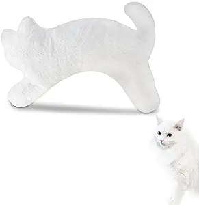 Photo 1 of Long Cat Plush Body Pillow, 22'' Soft Stuffed Animals Throw Pillows Gift for Girlfriend, Cute Plushies for Bed or Sofa (22 inches, White)
