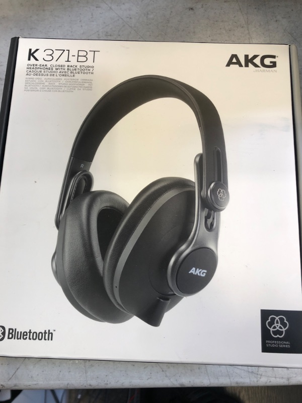 Photo 2 of AKG Pro Audio K371 Over-Ear, Closed-Back, Foldable Studio Headphones, Black
