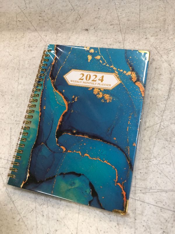 Photo 2 of 2024 Planner - Weekly and Monthly Planner 2024 with Monthly Tabs, Jan 2024 - Dec 2024, 8.5’’ x 6.2", Inner Pocket, Twin-Wire Binding, Premium Thick Paper, Flexible Cover