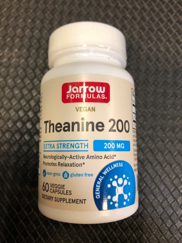 Photo 2 of Jarrow Formulas Theanine 200 mg, 60 Veggie Caps, Pack of 2 ex. 8-25