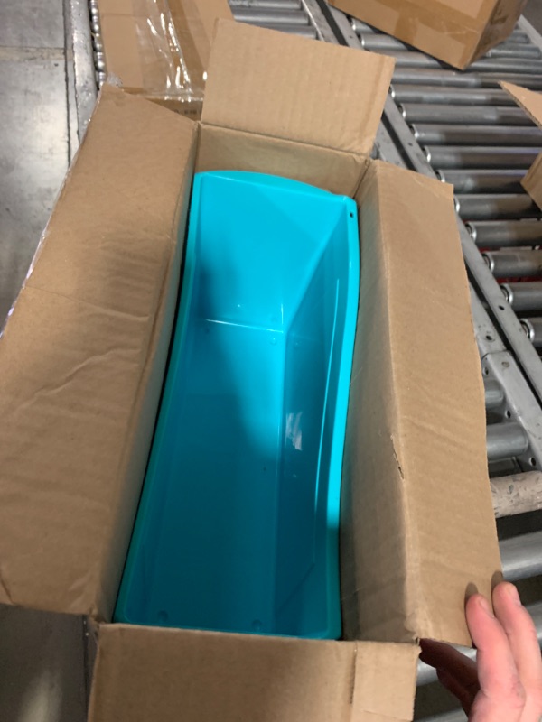 Photo 1 of Storex Large Book Bin, 14.3 x 5.3 x 7" Teal