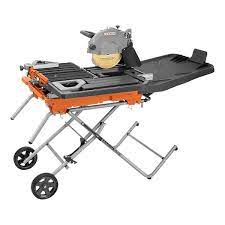 Photo 1 of 15 Amp 10 in. Wet Tile Saw with Portable Stand
