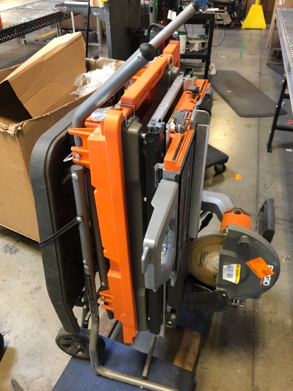 Photo 1 of 15 Amp 10 in. Wet Tile Saw with Portable Stand
