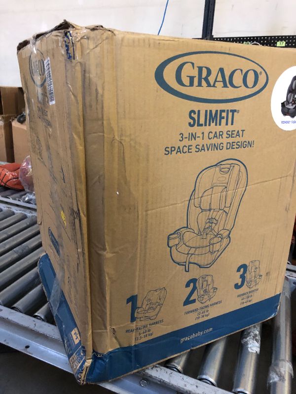 Photo 2 of Graco Slimfit 3 in 1 Car Seat | Slim & Comfy Design Saves Space in Your Back Seat, Redmond SlimFit Redmond