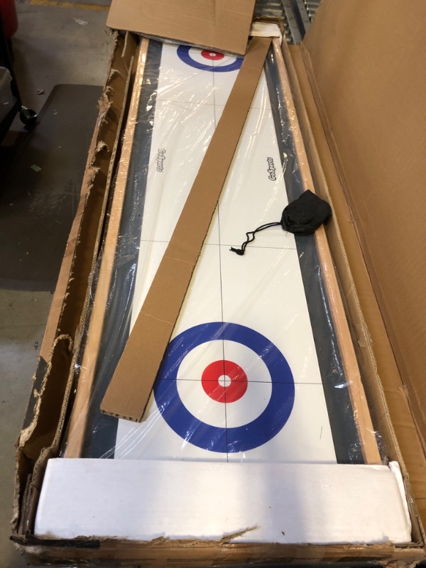 Photo 2 of GoSports Shuffleboard and Curling 2 in 1 Board Games - Classic Tabletop or Giant Size - Choose Your Style Giant 6 ft Size