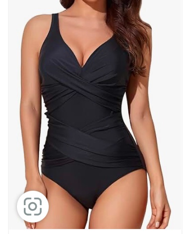 Photo 1 of Black One Piece Bathing Suit Size L