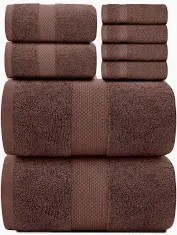 Photo 1 of 2 Towels And 4 Hand Towels Brown