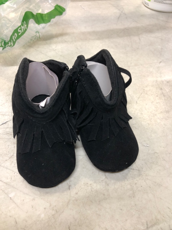 Photo 1 of Black Baby Boots Size 3