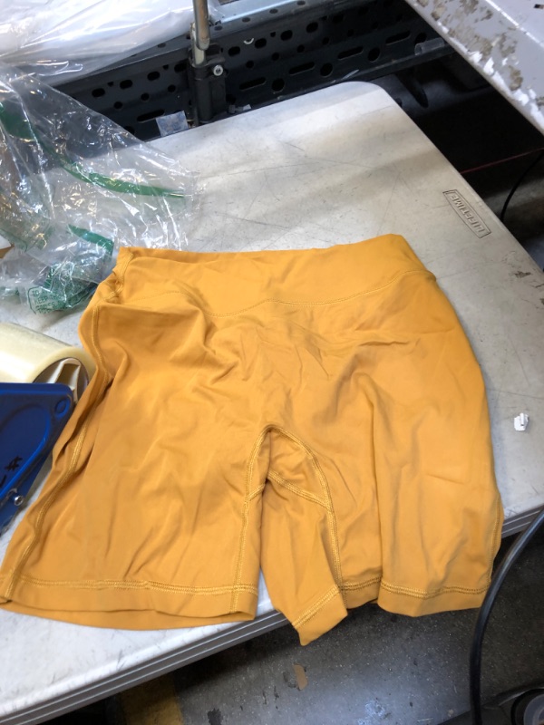 Photo 1 of BURNT ORANGE BIKE SHORTS ( SIZE:LARGE ) 