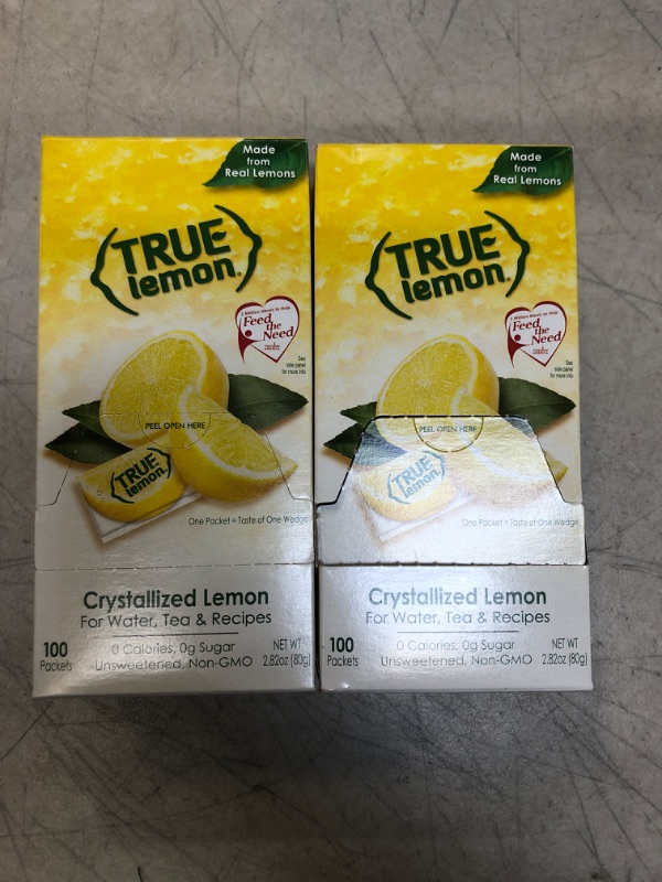 Photo 2 of (100 Packets) True Lemon Sugar Free, On-The-Go, Caffeine Free Powdered Drink Mix