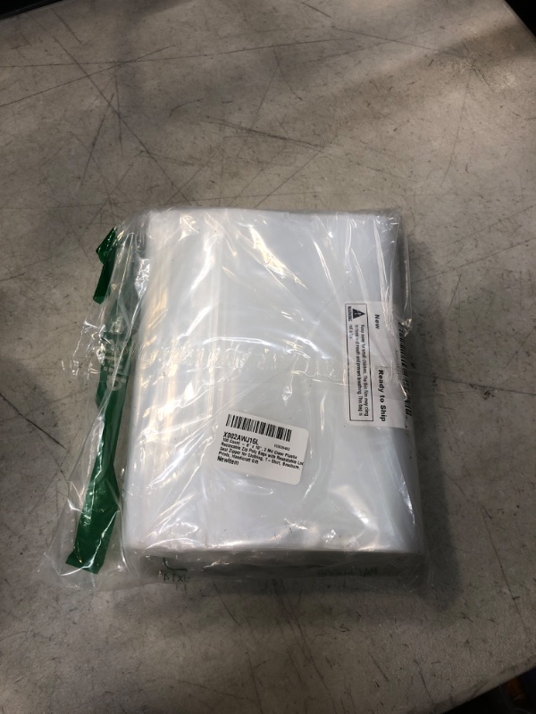 Photo 2 of 100 Count - 8" x 10", 2 Mil Clear Plastic Reclosable Zip Poly Bags with Resealable Lock Seal Zipper for Clothing, T-Shirt, Brochure, Prints, Handicraft Gift