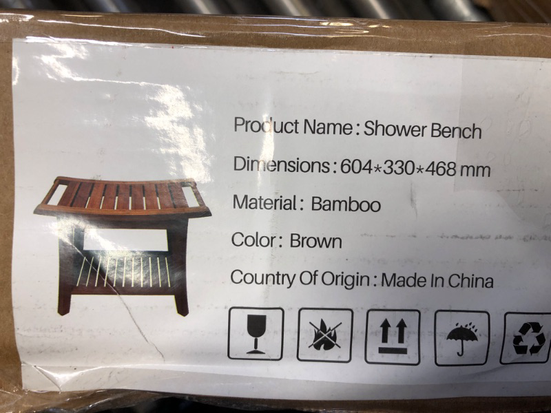 Photo 1 of BAMBOO SHOWER BENCH 