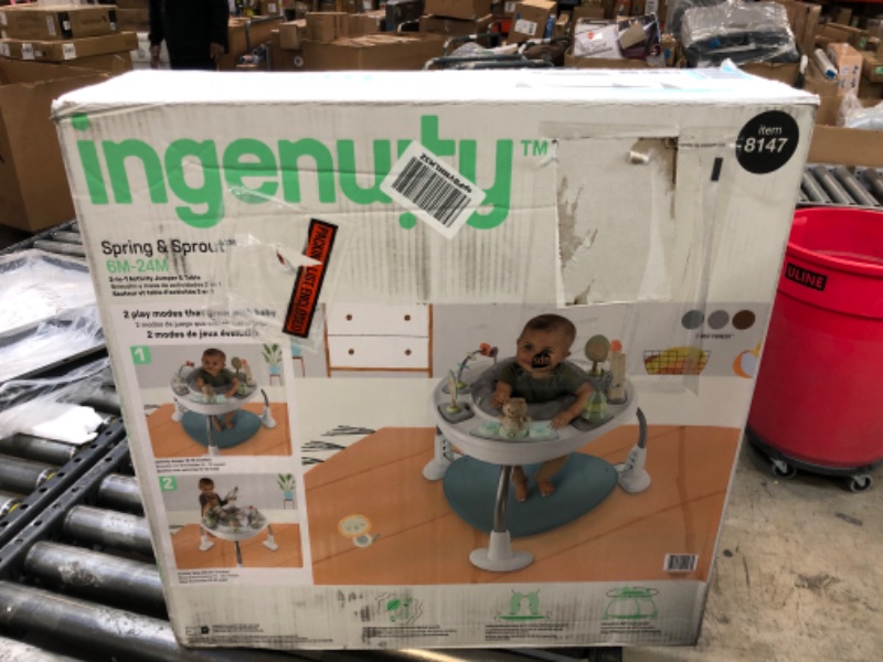 Photo 3 of Ingenuity Spring  Sprout 2-in-1 Activity Jumper  Table