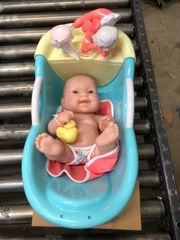 Photo 2 of JC Toys, Lots to Love Babies 14" All-Vinyl Doll Bathtub Gift Set with Rubber Ducky
