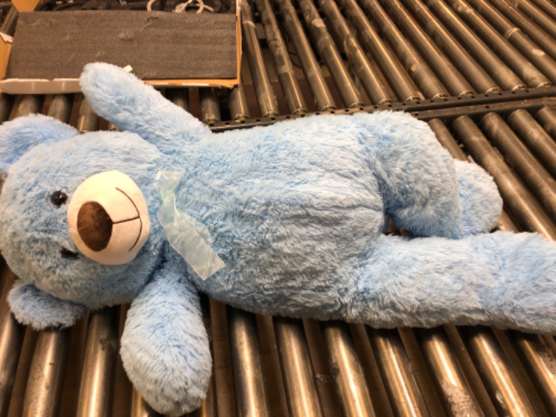 Photo 1 of DOLDOA Giant Teddy Bear Soft Stuffed Animals Plush Big Bear Toy for Kids, Girlfriend 36 inch (Blue)

