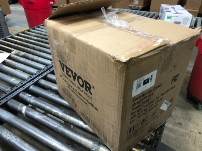 Photo 1 of VEVOR 23L Large Capacity Hot Warmers with See Through Window, 2 Stainless Steel Racks, Holds up 50-60 Towels, 2-in-1 Quick All-Round Heating for Facials, SPA, Massage, Salon, White