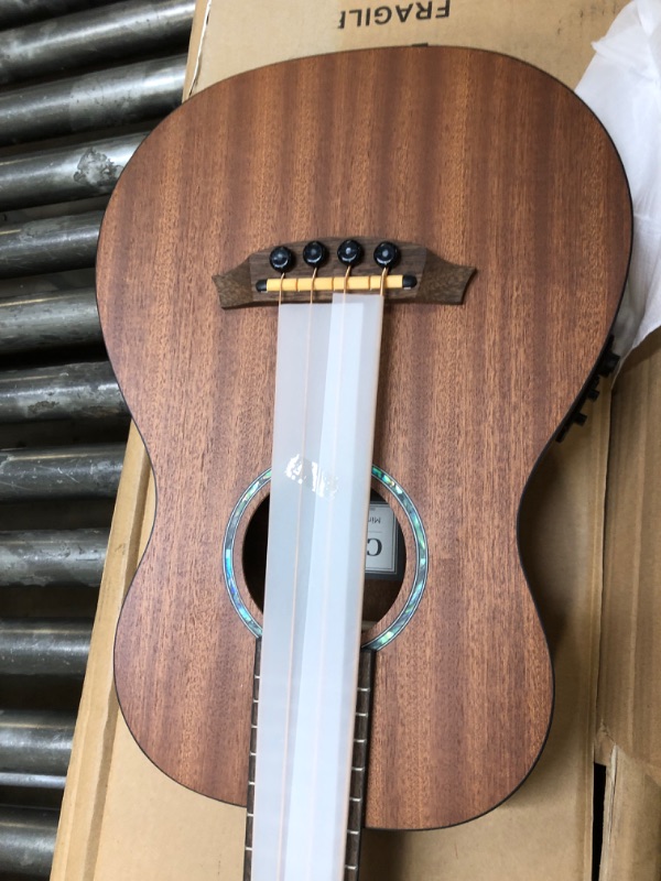 Photo 3 of Cordoba Mini II Bass MH-E, Mahogany, Small Body, Acoustic-Electric Bass Guitar