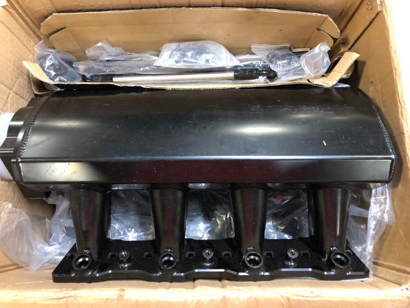 Photo 1 of Somusen 92mm Intake Manifold Compatible with Cathedral Port Heads LS1/LS2/LS6 LS Based Engines Fits Chevrolet Corvette Chevy SSR Cadillac CTS Pontiac GTO Firebird Saab 9-7X (Black) Black 92mm Intake Manifold