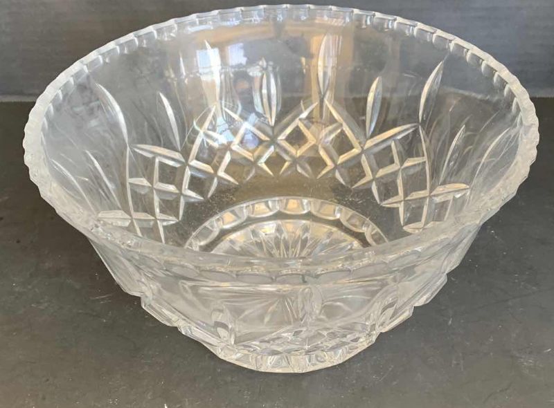 Photo 1 of GORHAM CRYSTAL KING EDWARD CUT FOOTED BOWL 9.75"