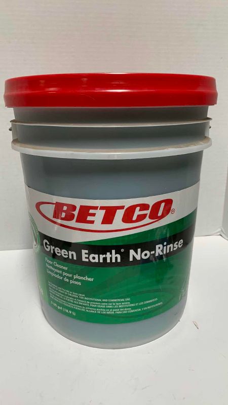 Photo 1 of 1-BETCO GREEN EARTH NO-RINSE FLOOR CLEANER 5 GALLONS