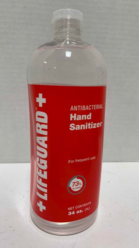 Photo 1 of 12-LIFEGUARD ANTIBACTERIAL HAND SANITIZER 1 LITER