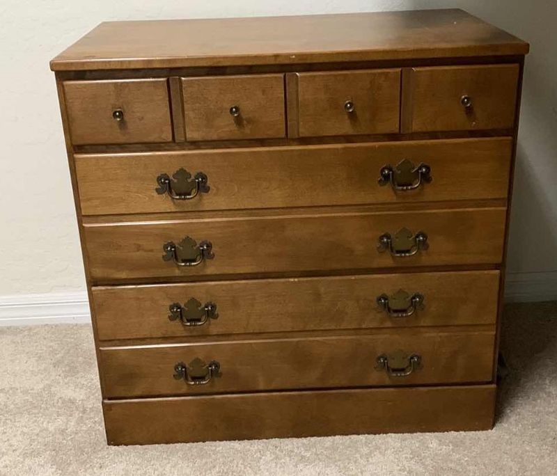 Photo 1 of WOODEN DRESSER WITH DOVETAIL DRAWERS 30" X 18” H 30”