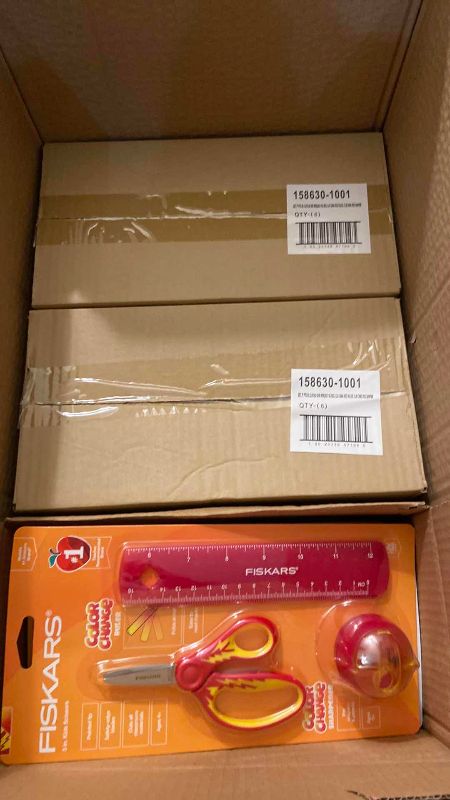 Photo 1 of BOX OF FISKARS SCHOOL SUPPLIES 36 COUNT