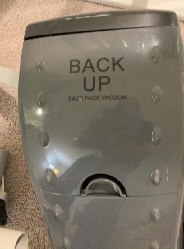 Photo 2 of BACK UP BACKPACK VACUUM