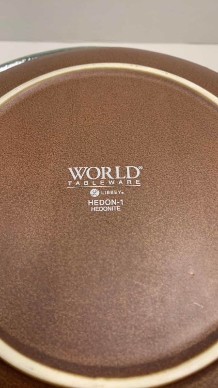 Photo 1 of 12-LIBBEY WORLD TABLEWARE HEDON-1 HEDONITE SALAD PLATES