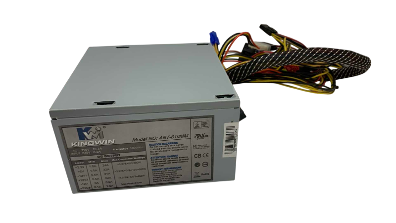 Photo 1 of KINGWIN 610 WATT COMPUTER POWER SUPPLY MODEL ABT-610MM