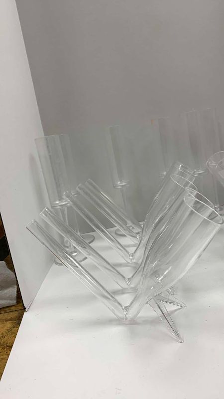 Photo 1 of 21 PLASTIC CHAMPAGNE FLUTES SOME ARE CHAMPAGNE BONGS