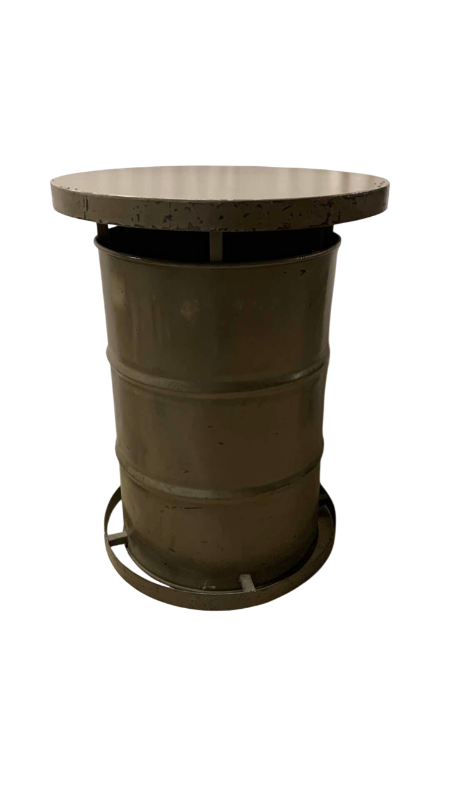 Photo 1 of METAL DRUM TABLE 30” X 39”