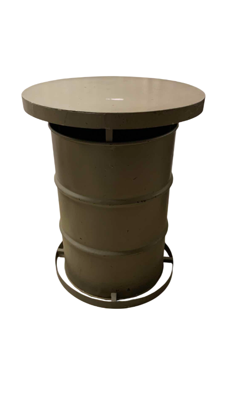 Photo 1 of METAL DRUM TABLE 30” X 39”