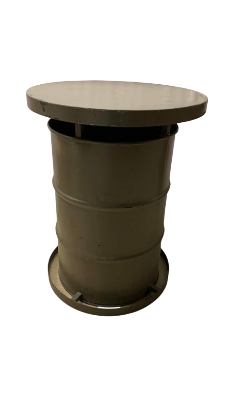 Photo 1 of METAL DRUM TABLE 30” X 39”