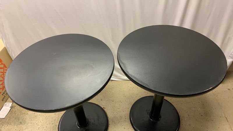 Photo 1 of 2 ROUND BAR TABLES 24” H 29”