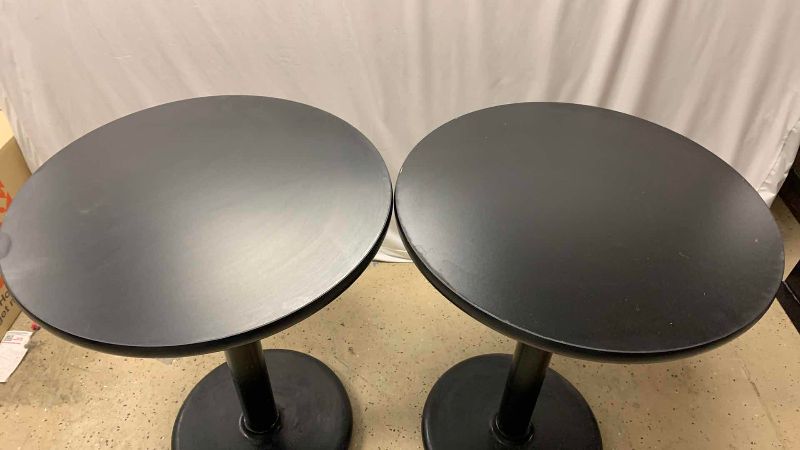 Photo 1 of 2 ROUND BAR TABLES 24” H 29”