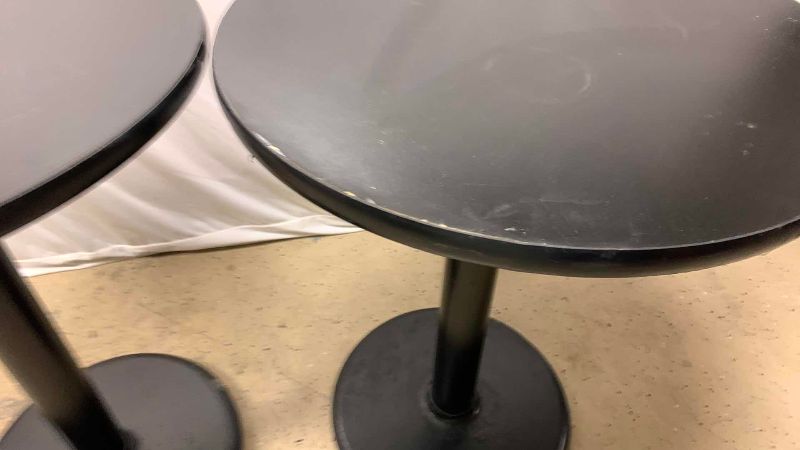 Photo 1 of 2 ROUND BAR TABLES 24” H 29”