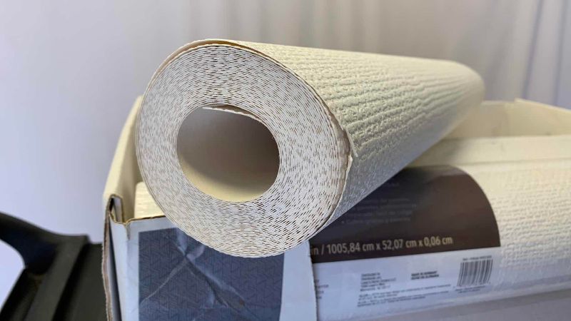 View 4 of 5 1/2 ROLLS OF TEXTURIZED PAINTABLE WALLPAPER EACH ROLL COVERS 56.4?SQUARE FEET