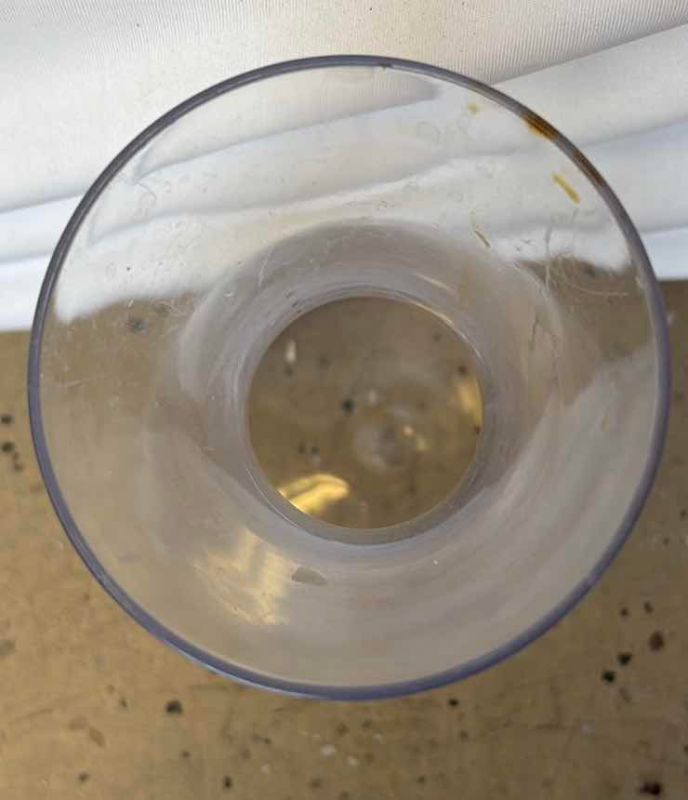 Photo 1 of (7)PCS LARGE PLASTIC KARAFE H10.5”