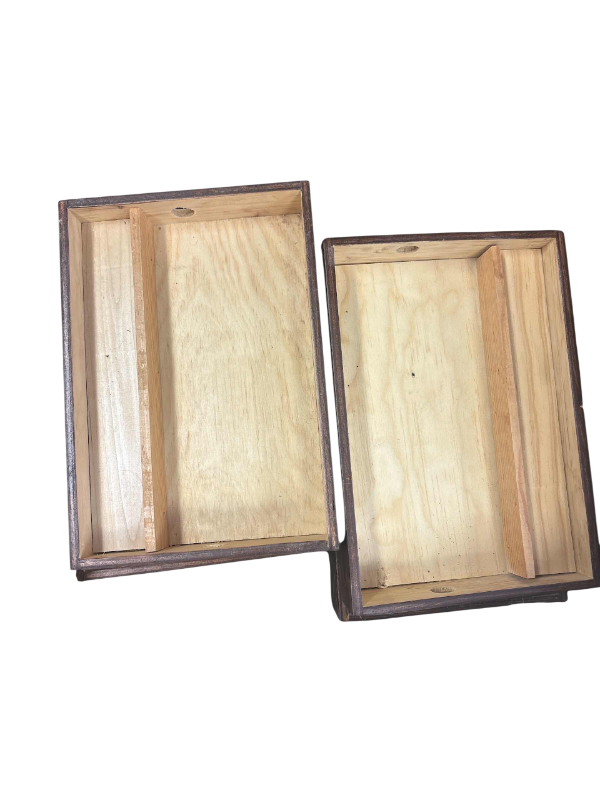 Photo 1 of BOX OF WOODEN DRAWER STORAGE