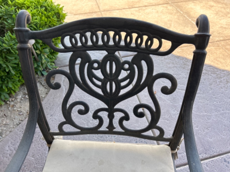 Photo 2 of HEAVY WROUGHT IRON PATIO SWIVEL CHAIR (ALL OTHERS SOLD SEPERATELY)