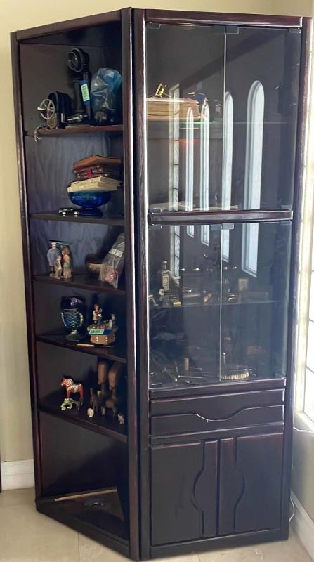 Photo 1 of CORNER DISPLAY CABINET CONTENTS NOT INCLUDED 78x48