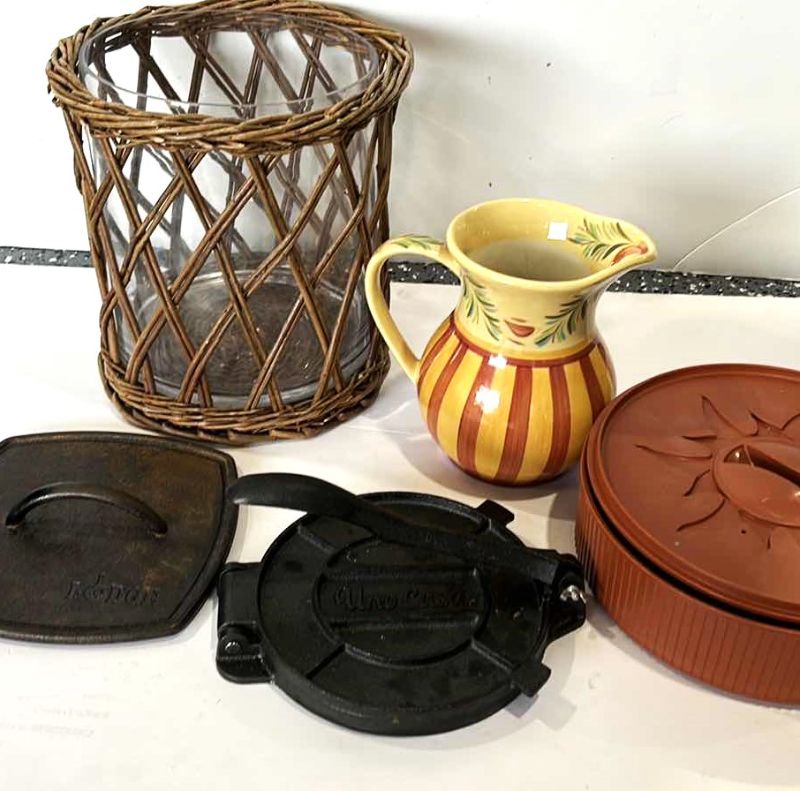 Photo 1 of HOME ACCESSORIES, WAFFLE IRON, VINTAGE PITCHER, & MORE